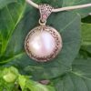 Detail Silver Pearl Necklace - Image 3